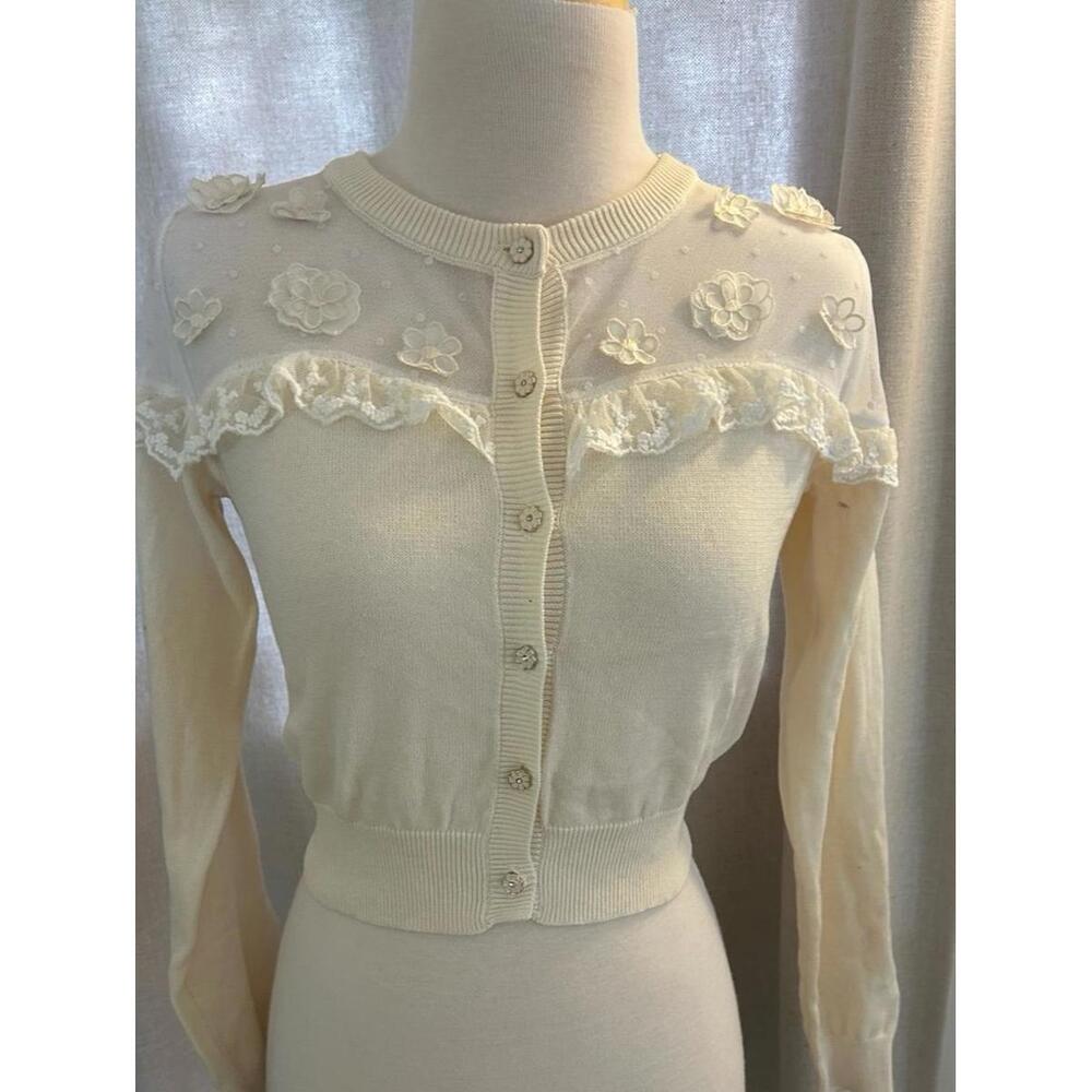 LIZ LISA  Lace Flower Cardigan